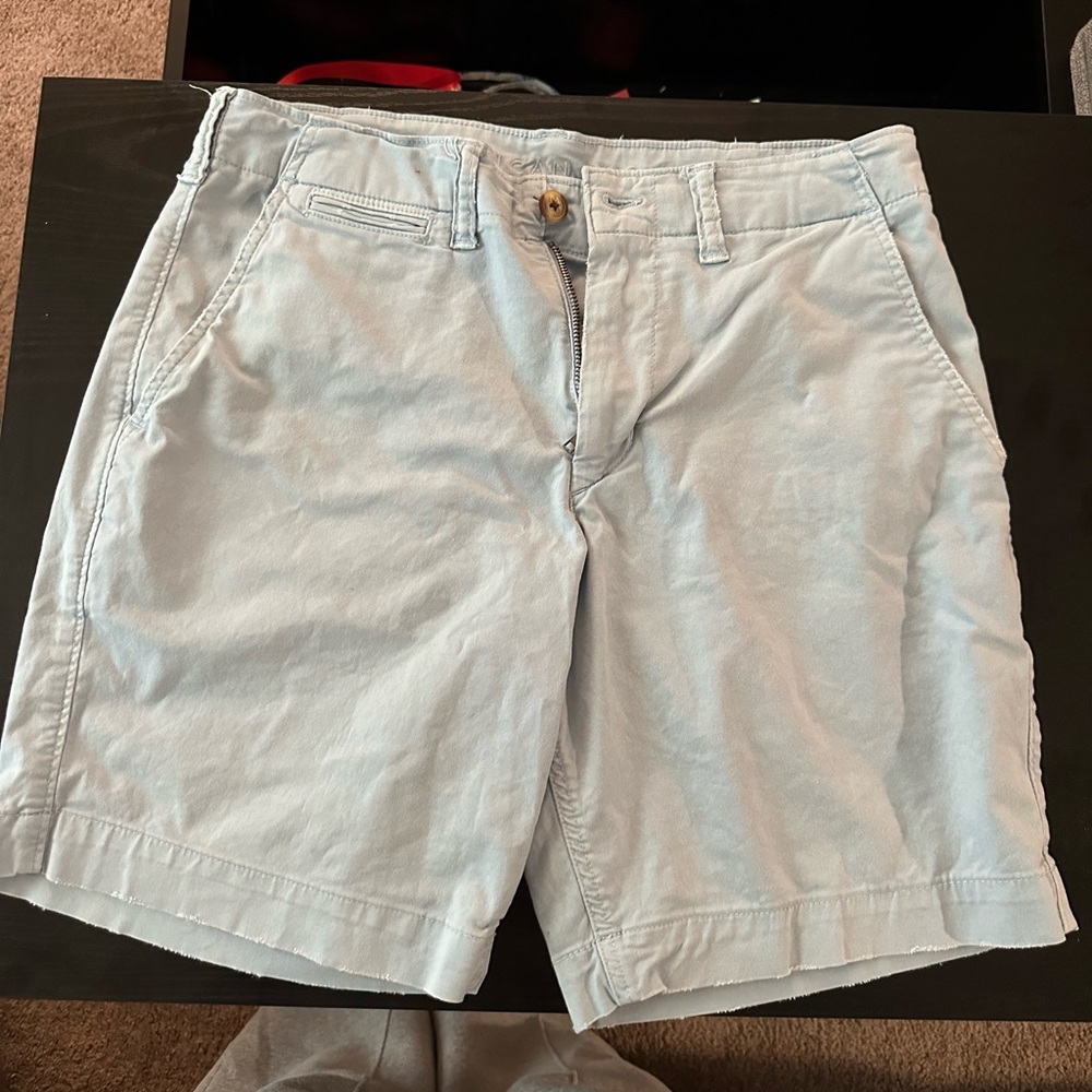 American Eagle Men's Light Blue Shorts